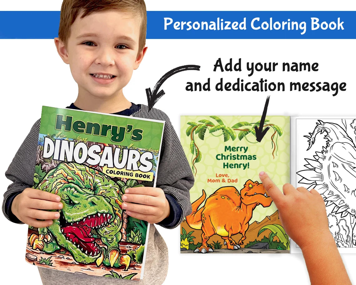 Personalized Christmas Coloring Book