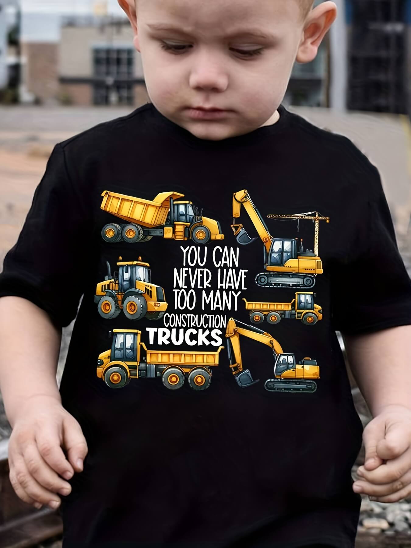 Never Too Many Construction Trucks T-Shirt