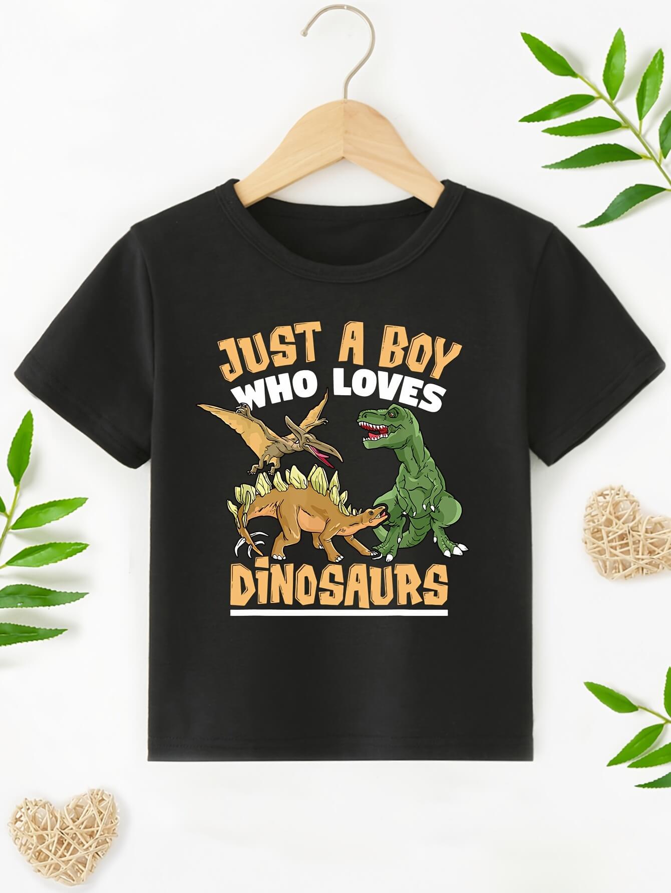 Just a Boy Who Loves Dinosaurs T-Shirt