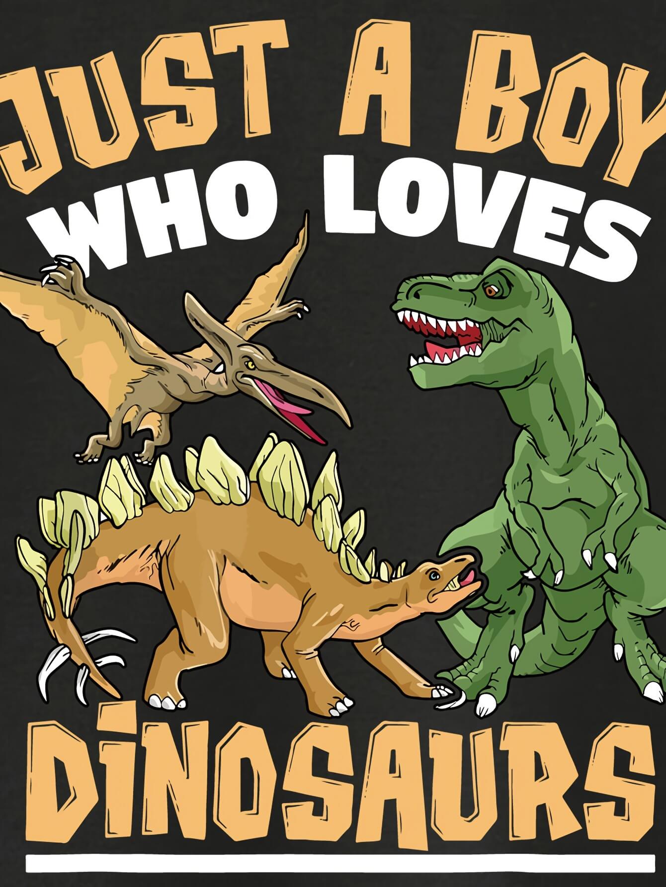 Just a Boy Who Loves Dinosaurs T-Shirt