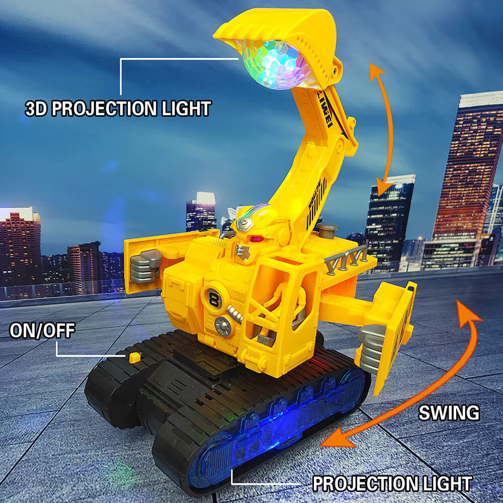 Transforming Excavator LED Toy