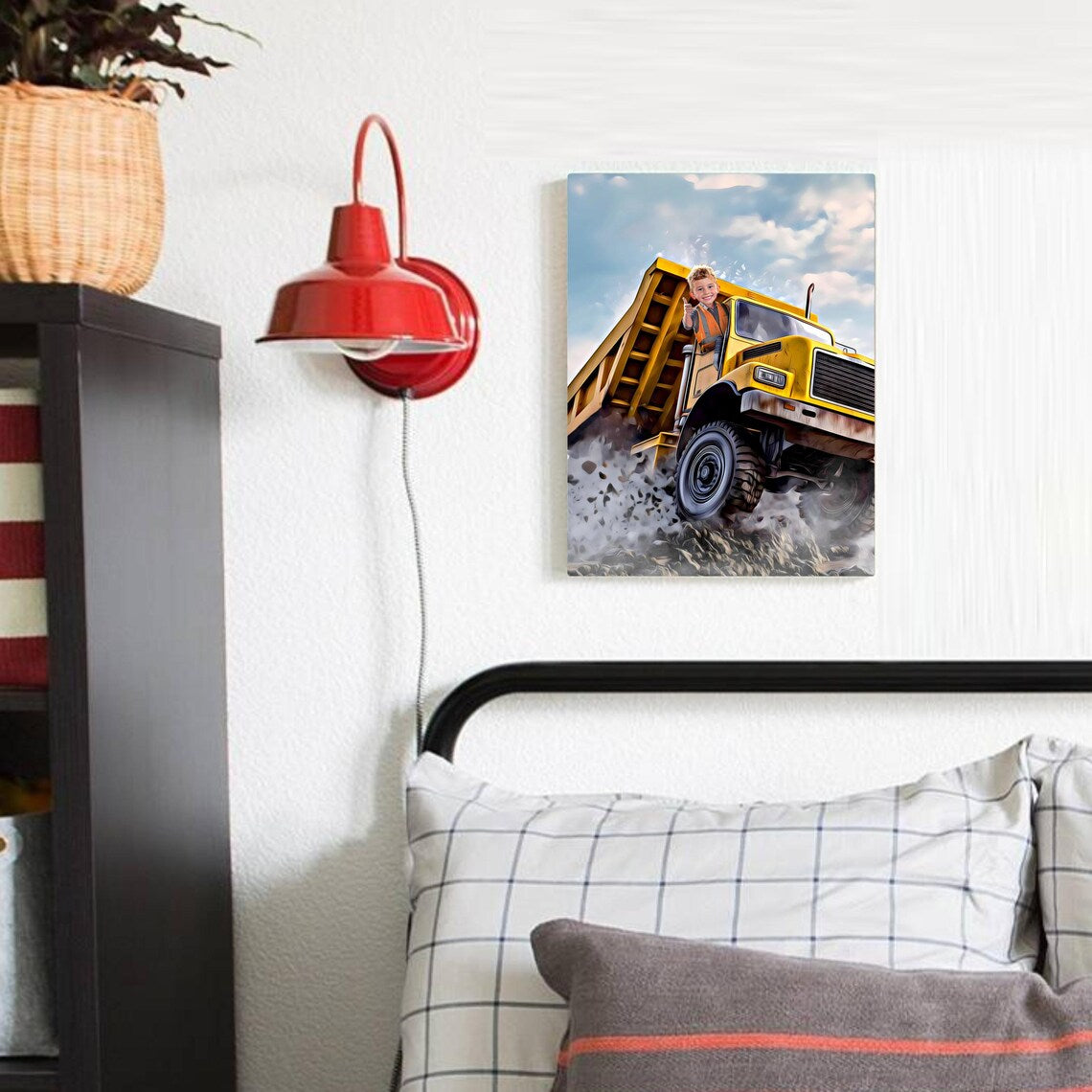 Personalized Dump Truck Portrait