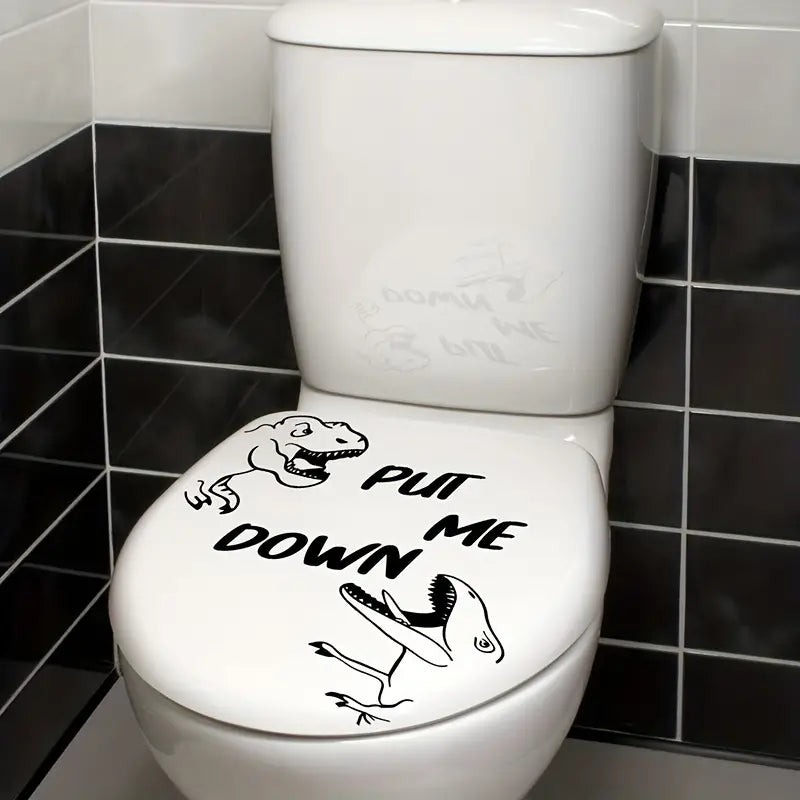 Dinosaur Toilet Lid Decal – KiddlyCuddly