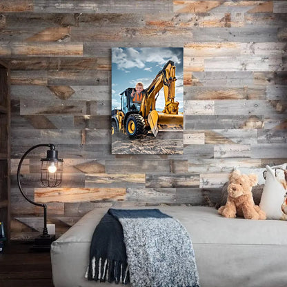 Personalized Backhoe Portrait