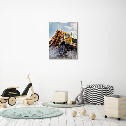 Personalized Dump Truck Portrait