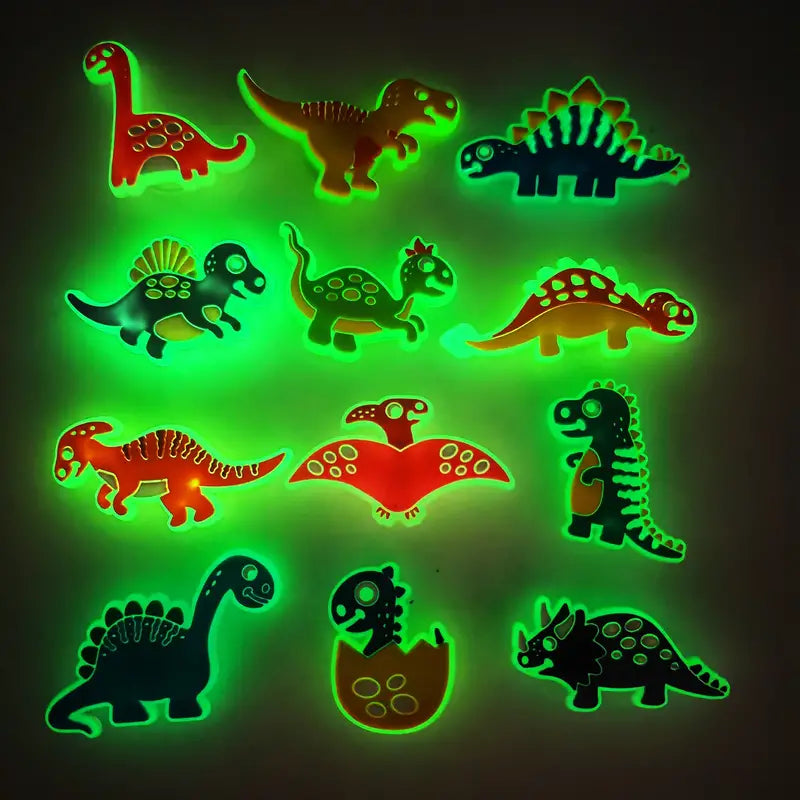 Dino Glow Shoe Charms