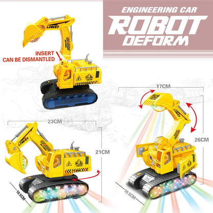 Transforming Excavator LED Toy