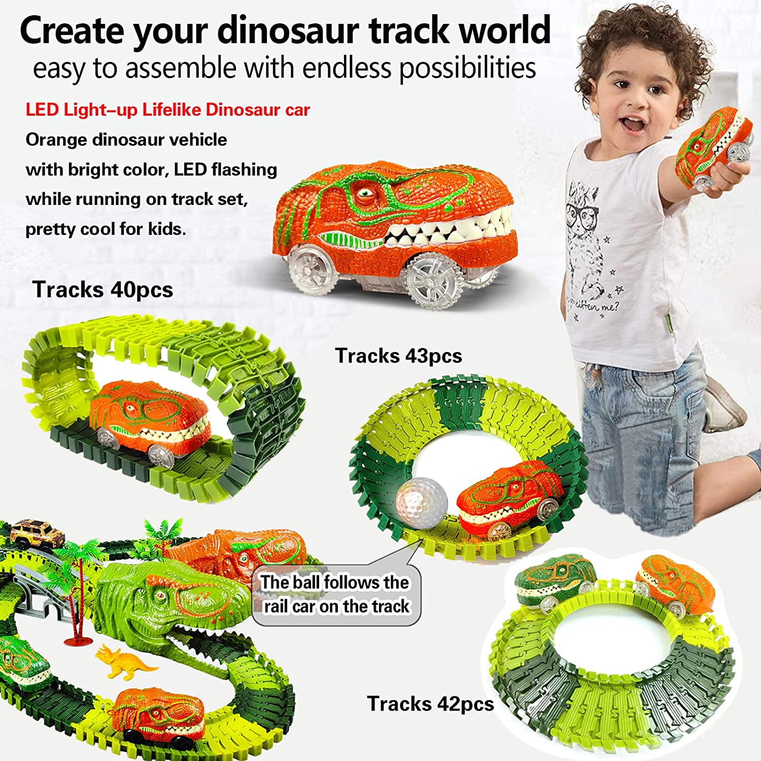 Dino Rail Run Track Set™ – KiddlyCuddly