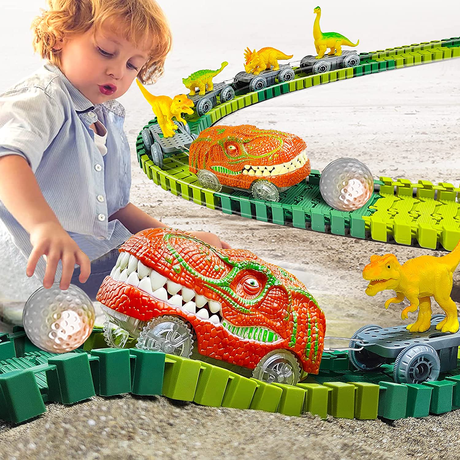 Dino Rail Run Track Set™ – KiddlyCuddly