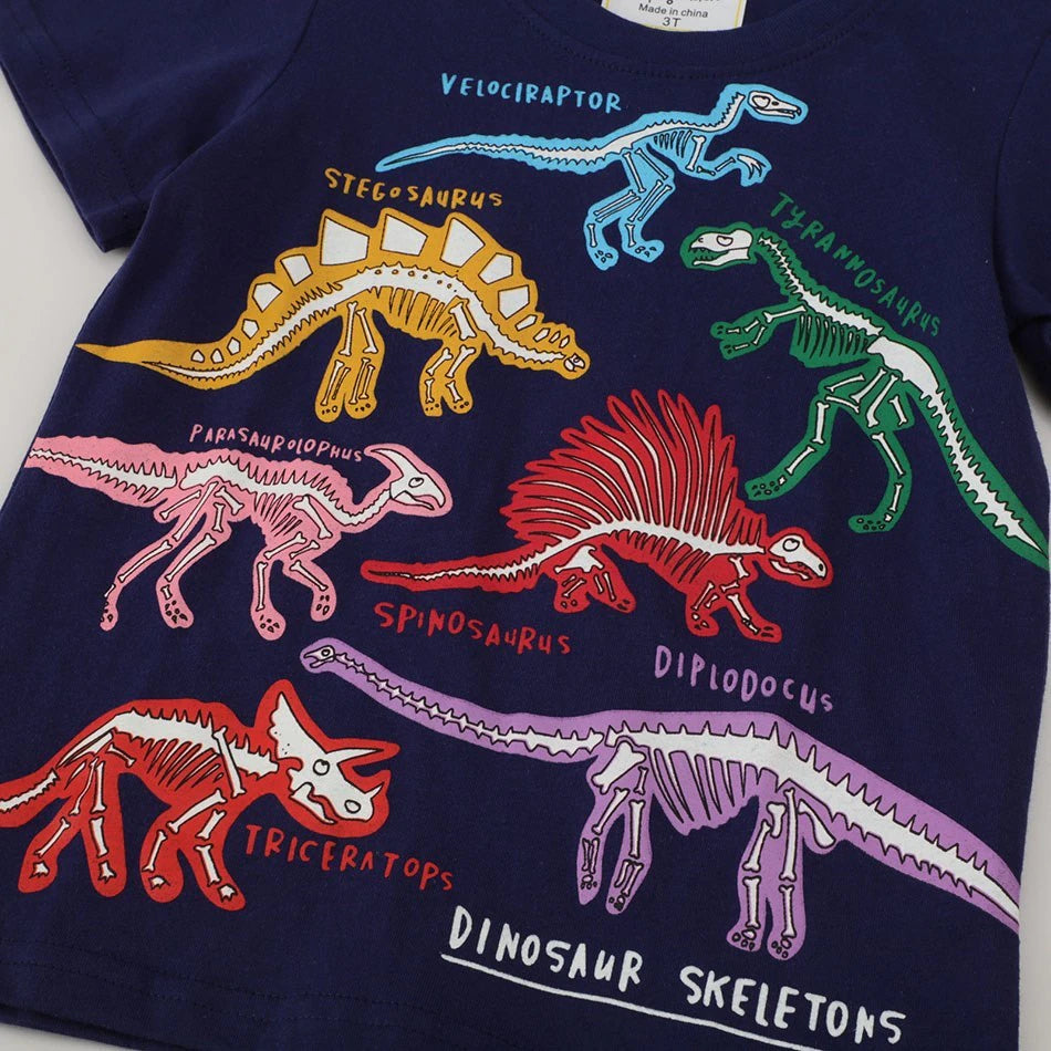 – T-Shirt Glow KiddlyCuddly Dino
